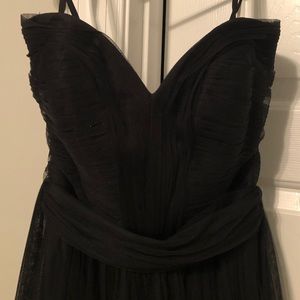 Wtoo by Watters 00141 black tulle size 10